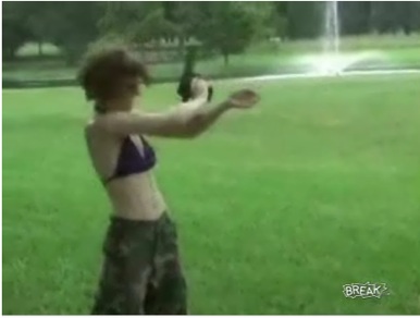 From Break.com: girl vs. Desert Eagle